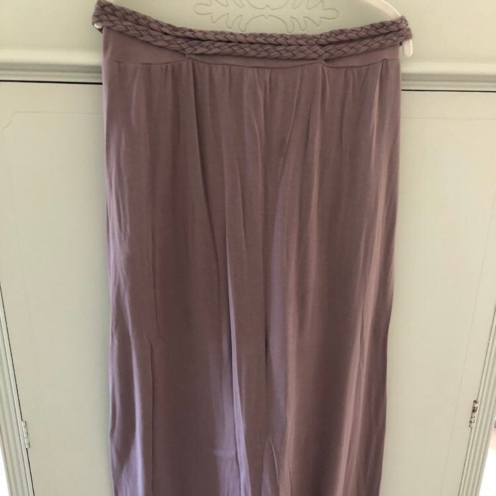 Purple braided maxi skirt
